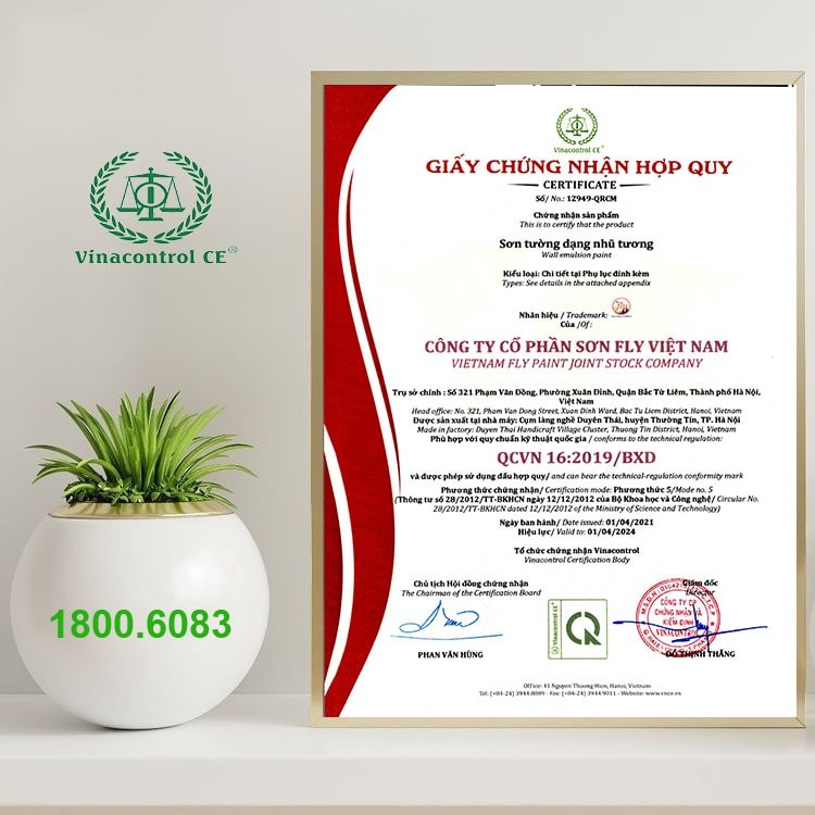 Chứng nhận hợp quy sơn nước